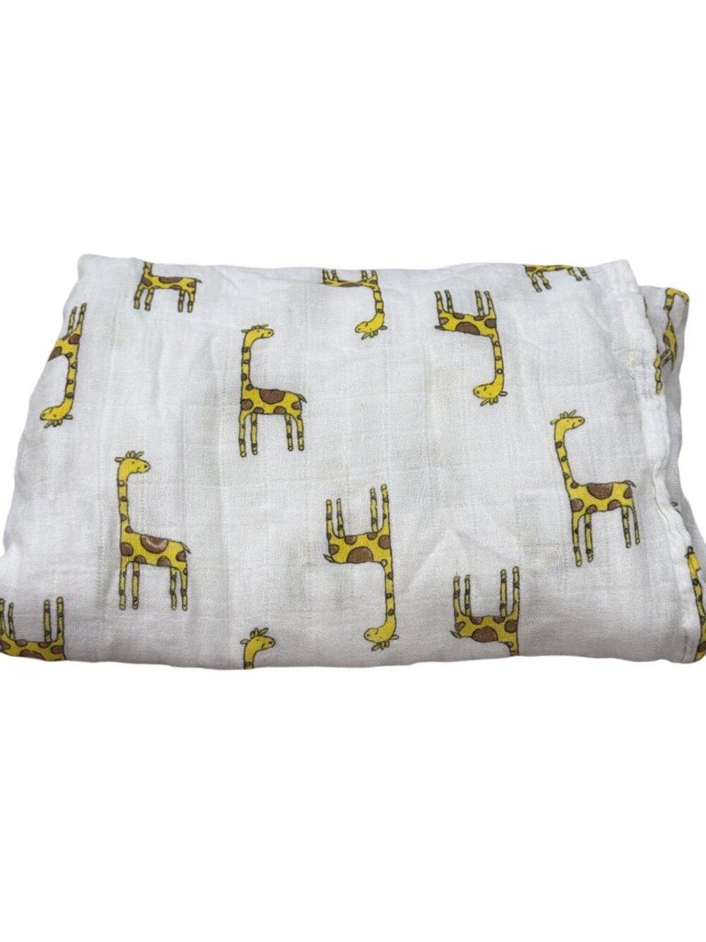 Giraffe Print Muslin Baby Blanket Swaddle Aden & Anais Original
